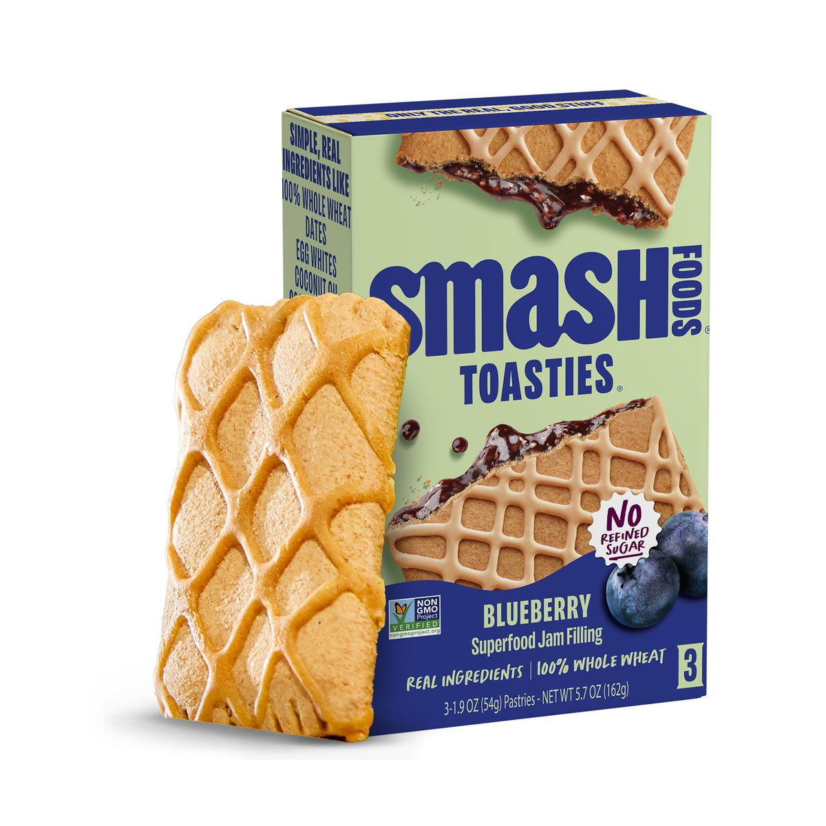 Smash Pastelitos Tostables de Mora Azul 3 Piezas