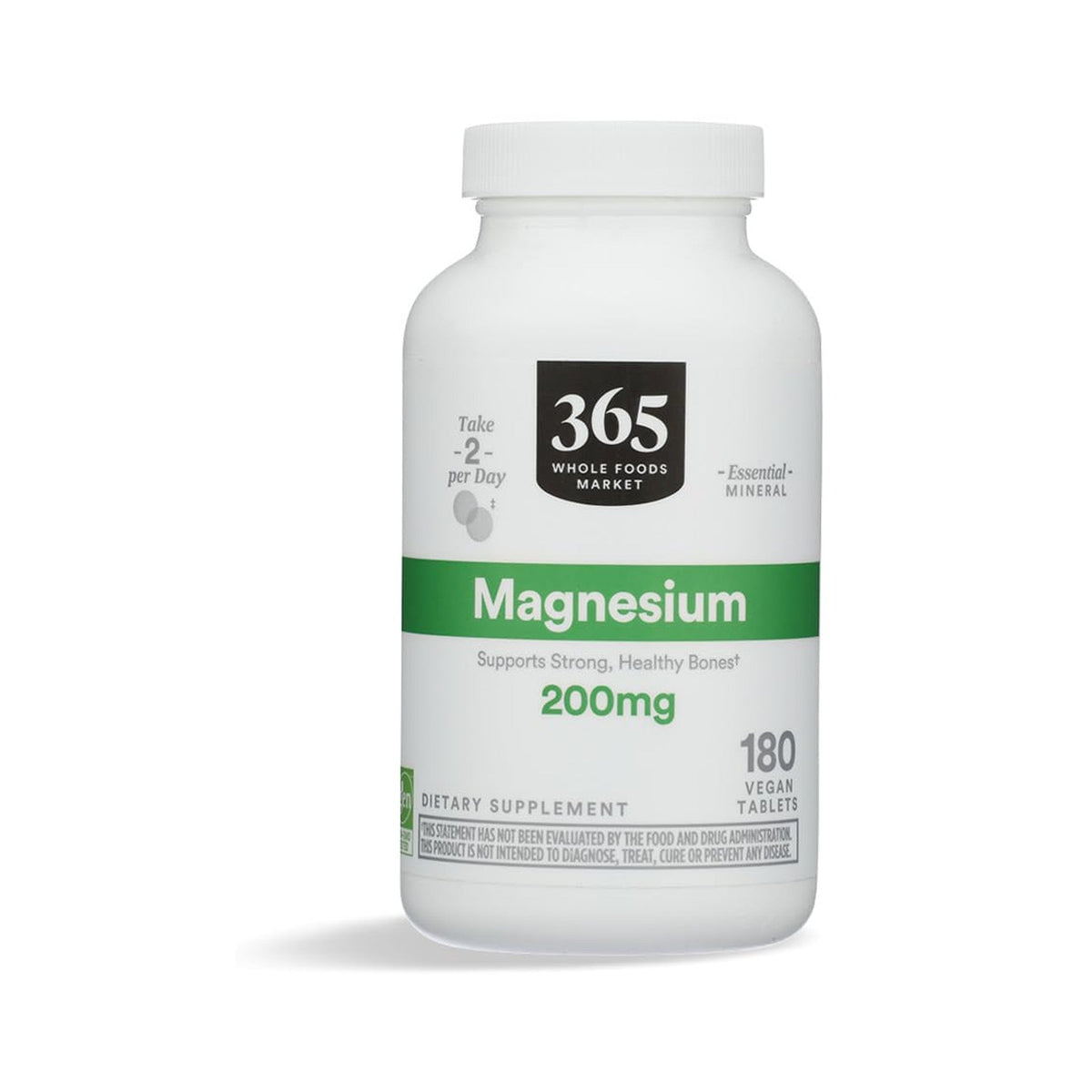 365 Magnesio 200 Mg 180 Tabletas