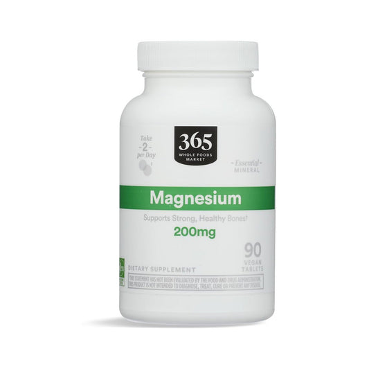 365 Magnesio 200 Mg 90 Tabletas