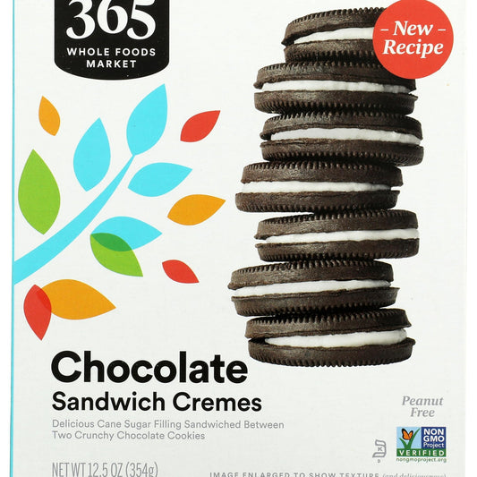 365 Galletas Sándwich de Chocolate Rellenas de Crema Tamaño Familiar 354 g