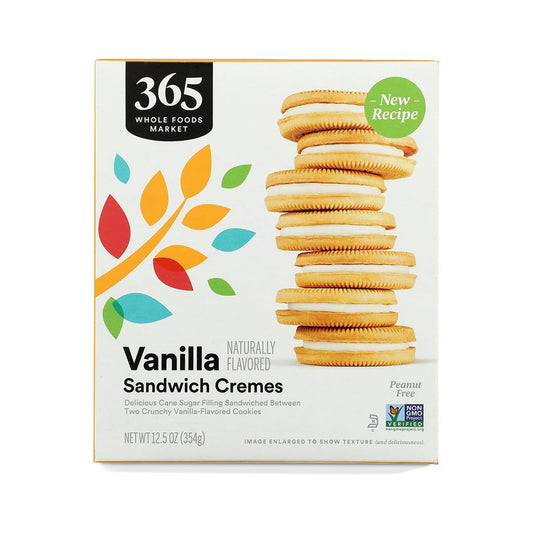 365 Galletas Sándwich de Vainilla Rellenas de Crema 354 g