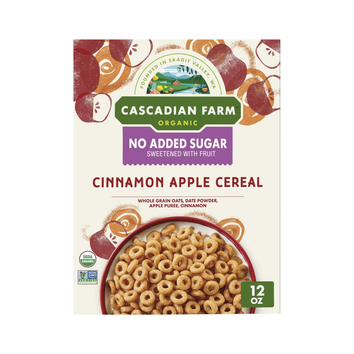 Cascadian Farm Cereal Orgánico de Manzana y Canela 340 g
