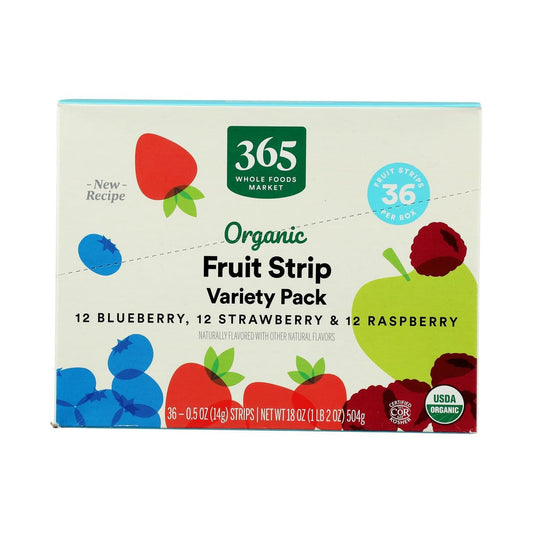 365 Tiras de Fruta Orgánicas Surtidas Multipack 14 g