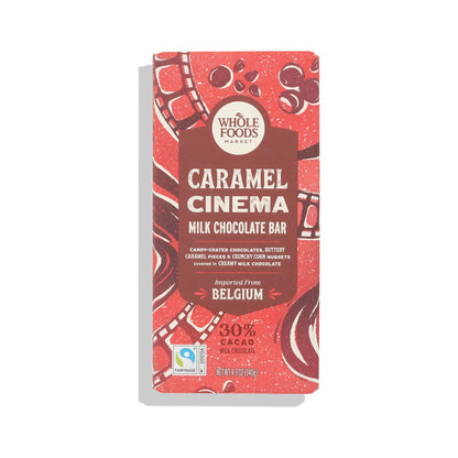 Whole Foods Market Barra de Chocolate Belga con Leche Caramel Cinema 139 g
