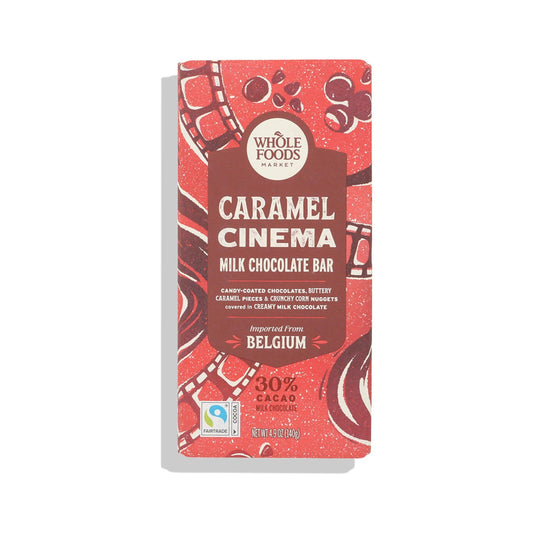 Whole Foods Market Barra de Chocolate Belga con Leche Caramel Cinema 139 g