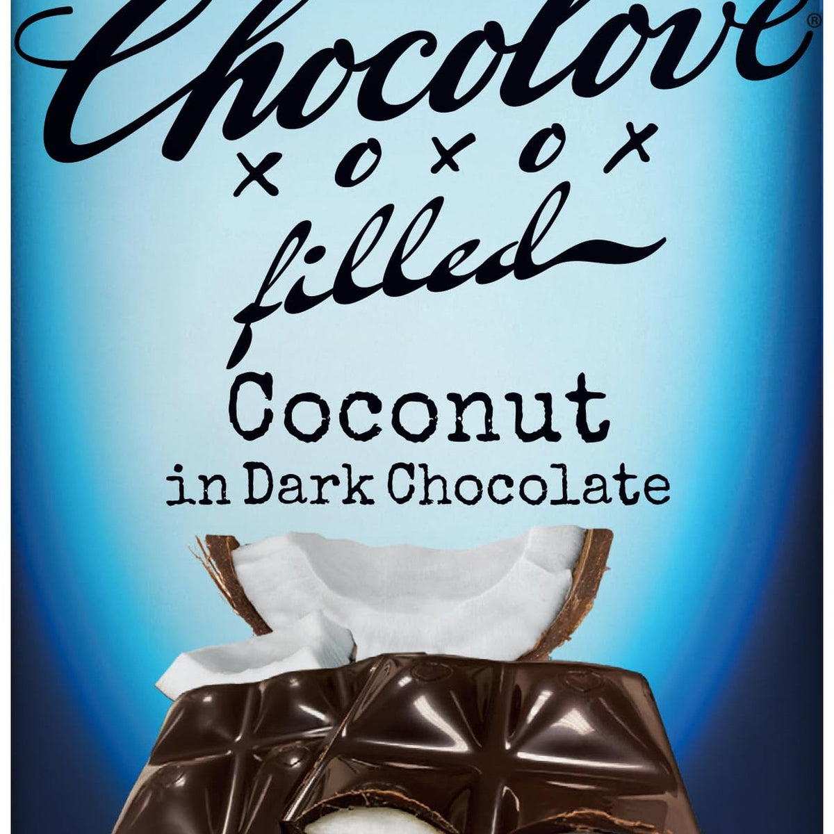 Chocolove Barra de Chocolate Amargo Rellena de Coco 91 g