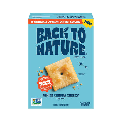 Back to Nature Galletas Sabor Queso Cheddar Blanco 142 g