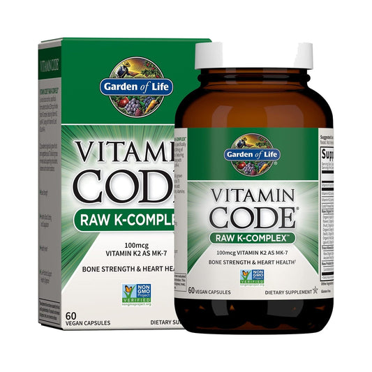 Garden of Life Raw K Complex Vitamina K 60 Cápsulas