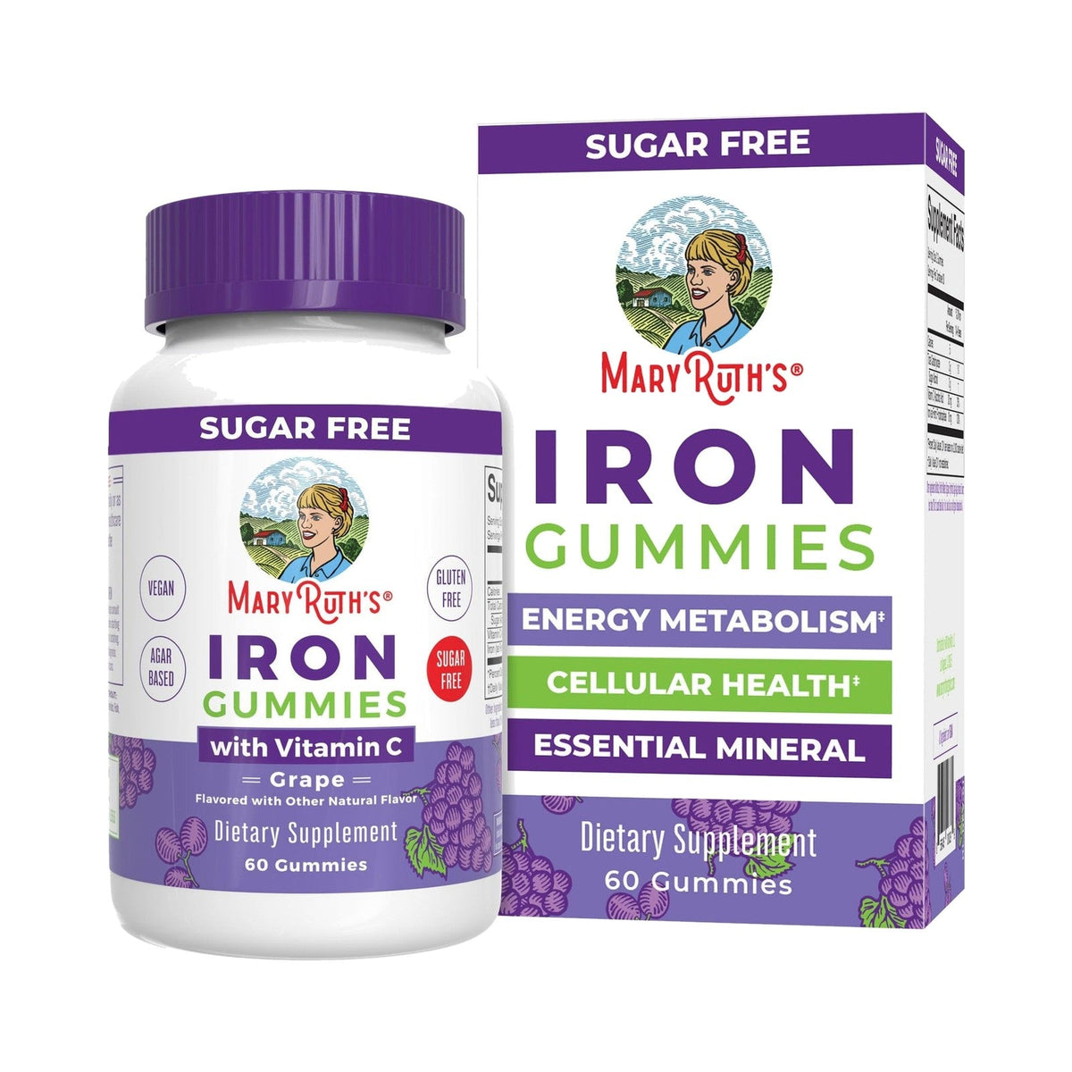 MaryRuth's Gomitas De Hierro Con Vitamina C 60 Piezas