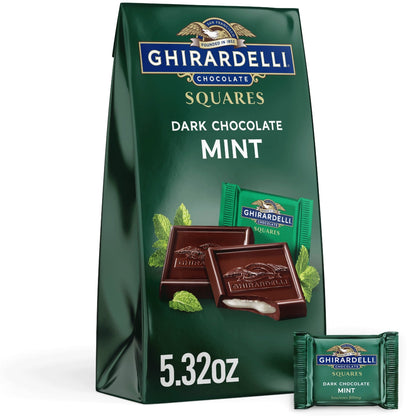 Ghirardelli Cuadritos de Chocolate Amargo con Menta 151 g