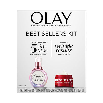 Olay Super Serum y Micro-Sculpting Mini Duo