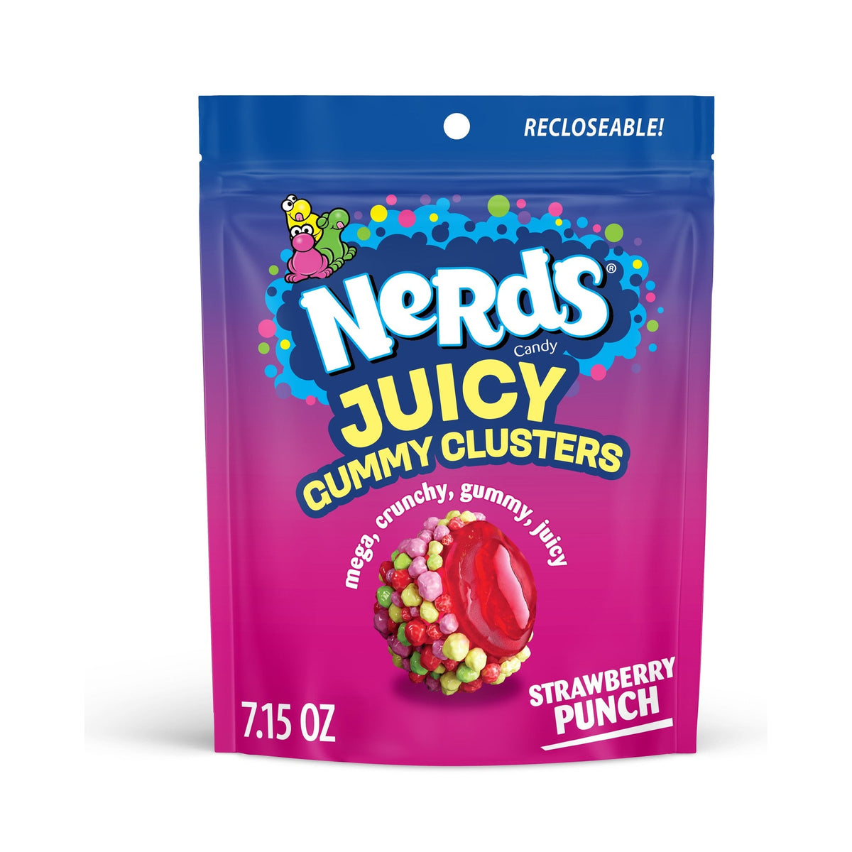 NERDS Juicy Gummy Clusters Strawberry Punch
