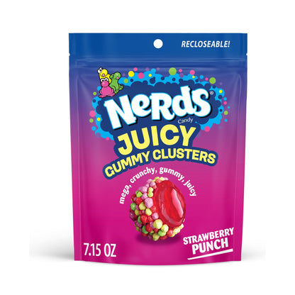NERDS Juicy Gummy Clusters Strawberry Punch