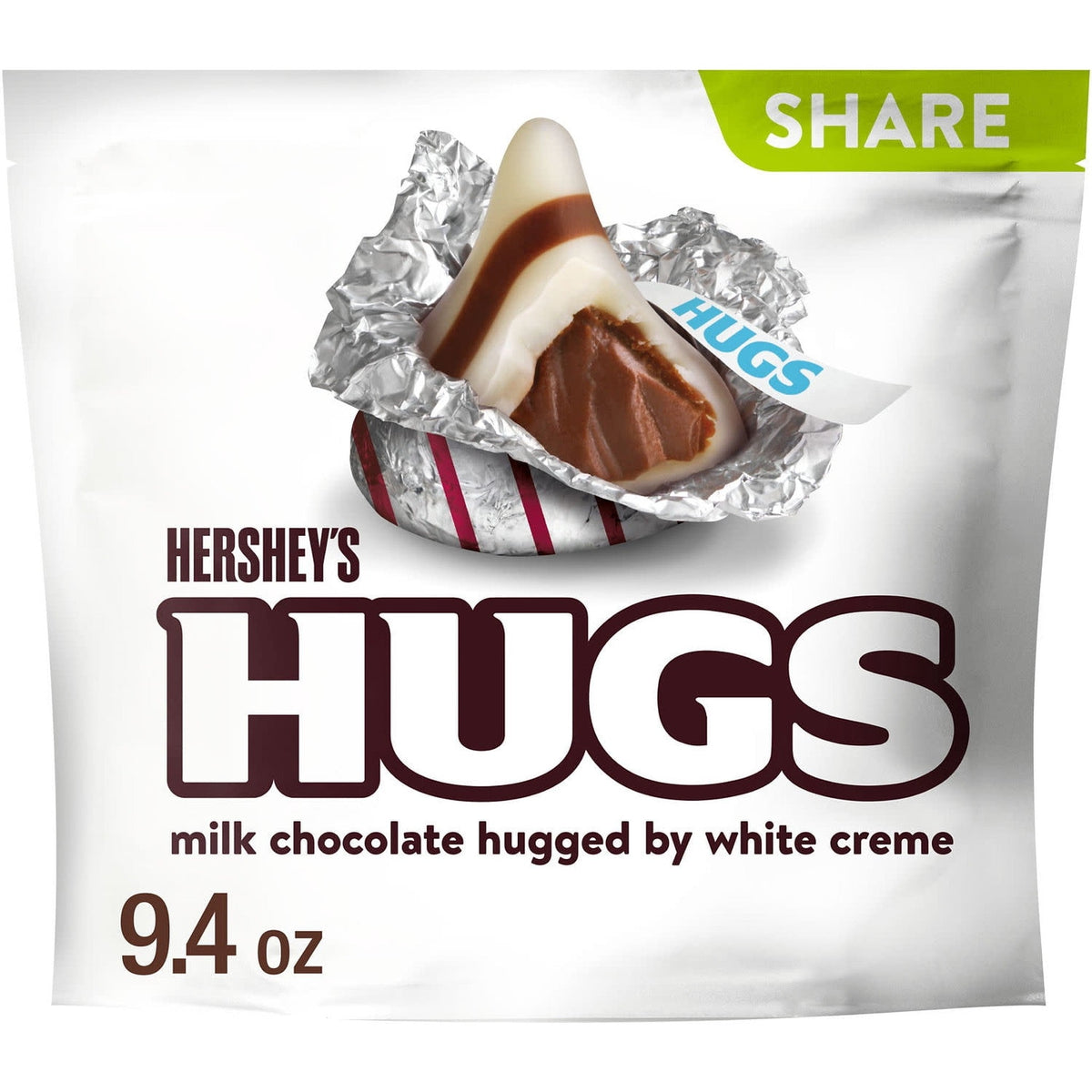 Hershey's Hugs Chocolate con Leche y Blanco