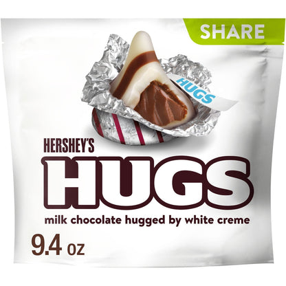 Hershey's Hugs Chocolate con Leche y Blanco