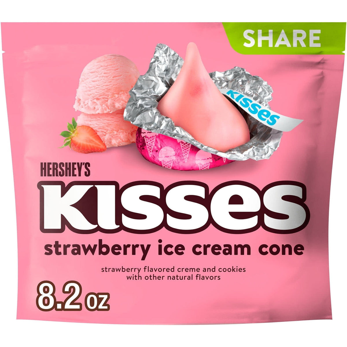 Hershey's Kisses Strawberry Ice Cream Cone 232 g