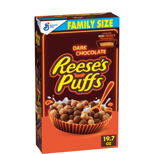 Reese's Puffs Chocolate Amargo Tamaño Familiar 558 g