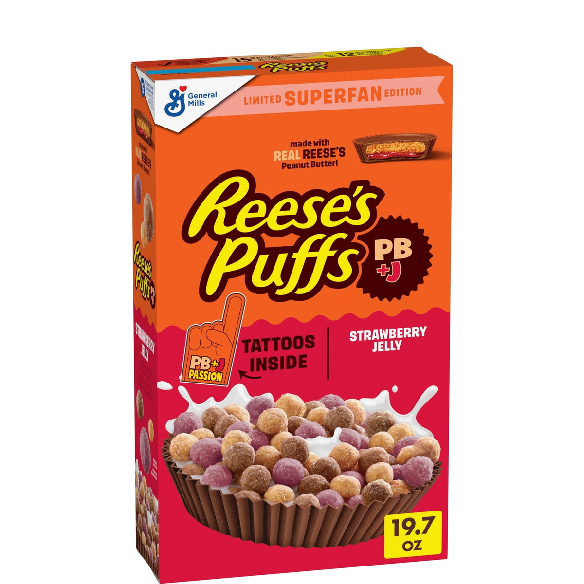 Reese's Puffs PB&J Edición Limitada 558 g
