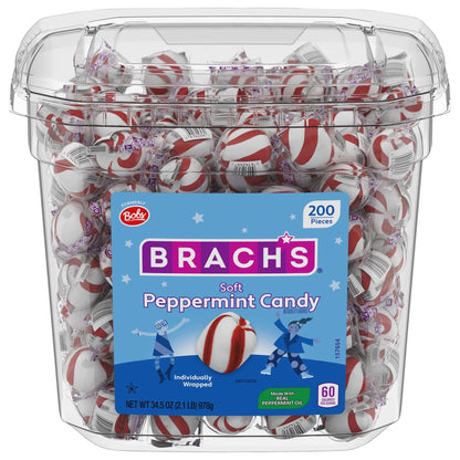 Brach's Soft Peppermint Dulces de Menta Bote 978 g