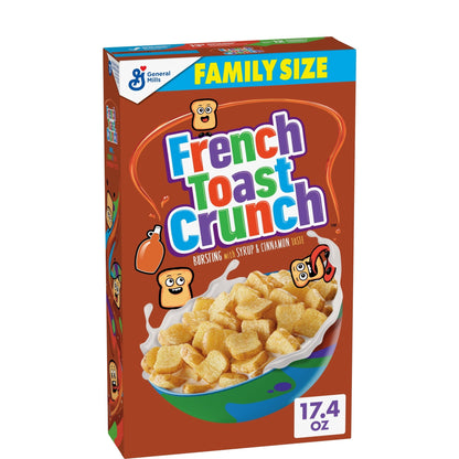 French Toast Crunch Cereal Tamaño Familiar 493 g