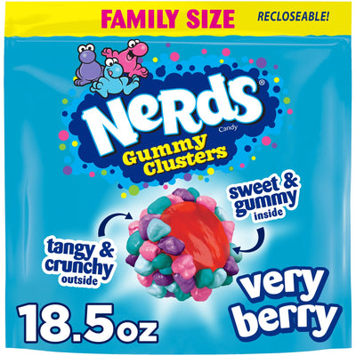 NERDS Gummy Clusters Very Berry Bolsa Grande 524 g