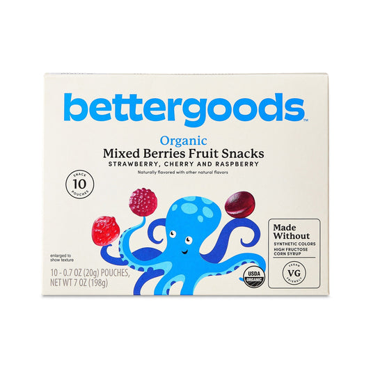 bettergoods Gomitas Orgánicas de Moras 10 Sobres