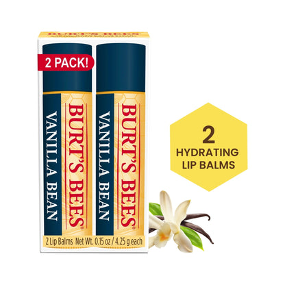 Burt's Bees Bálsamo Labial Vainilla 2 Piezas