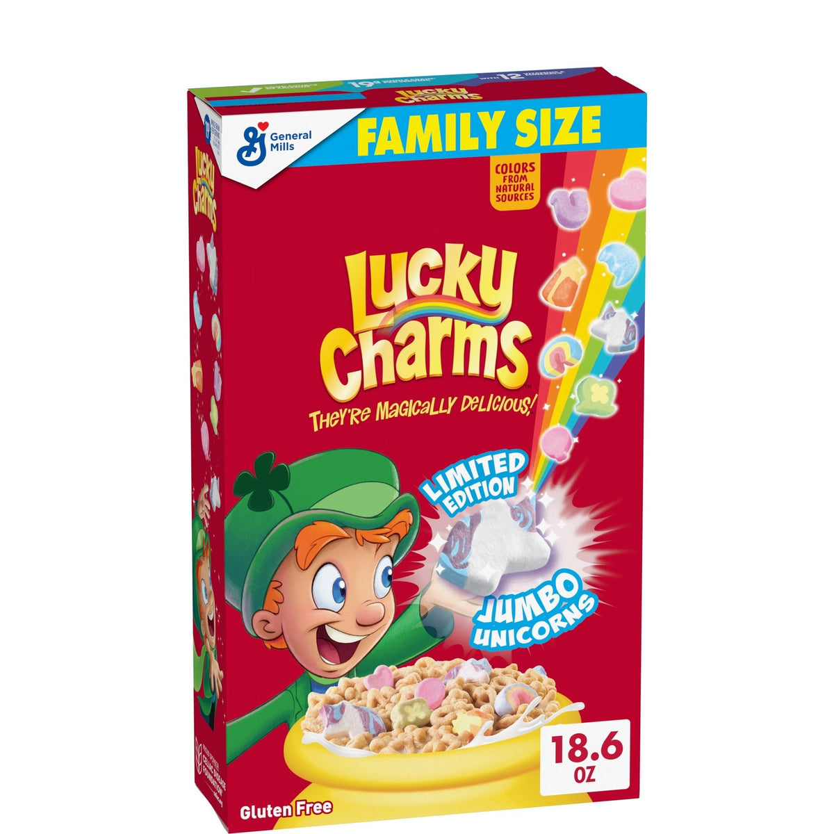 Lucky Charms Cereal con Malvaviscos Tamaño Familiar 527 g